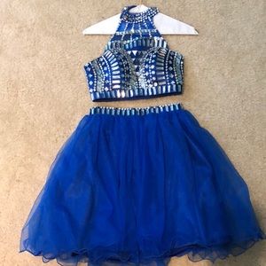 Blue homecoming dress
